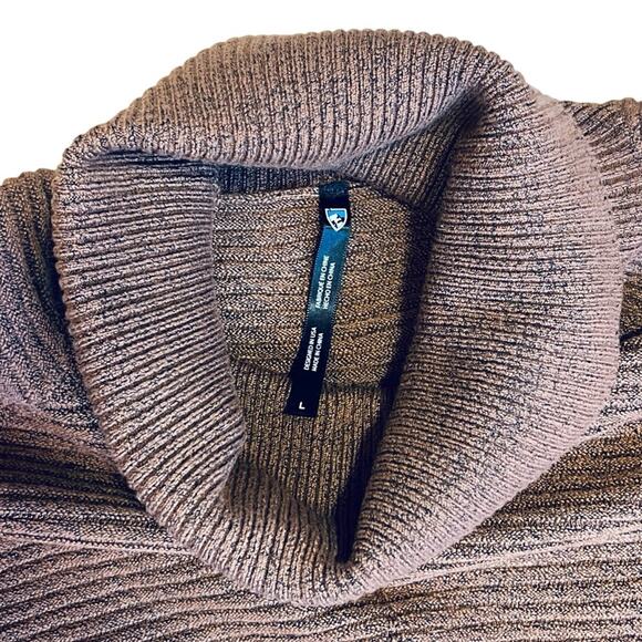 Kuhl Women’s Sz L Brown Ribbed Sweater Solace Cowl Neck Long Sleeve - Picture 6 of 13